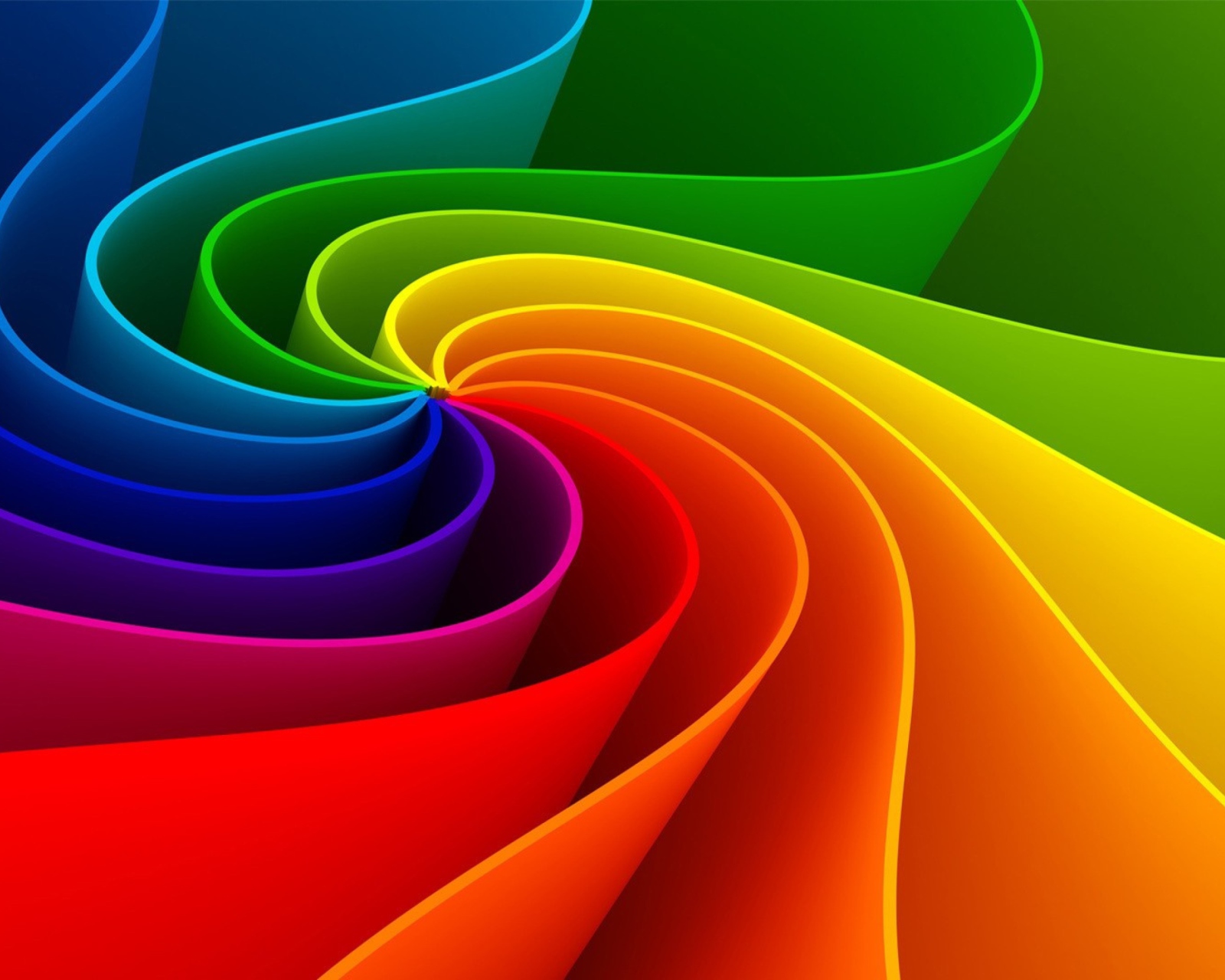 Swirling Rainbow wallpaper 1600x1280