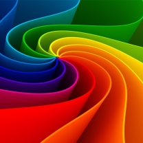 Swirling Rainbow wallpaper 208x208