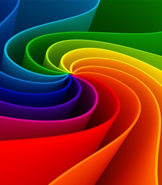 Kostenloses Swirling Rainbow Wallpaper für 240x320