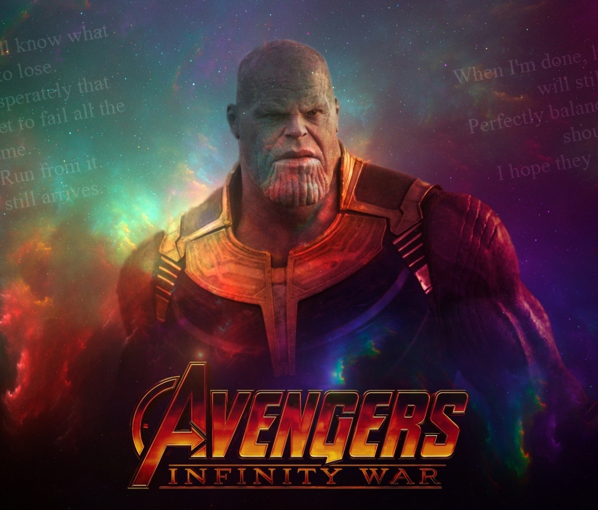 Fondo de pantalla Avengers Infinity War Thanos 1200x1024