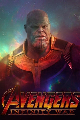 Das Avengers Infinity War Thanos Wallpaper 320x480