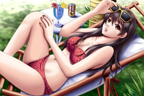 Das Anime Girl Wallpaper 480x320