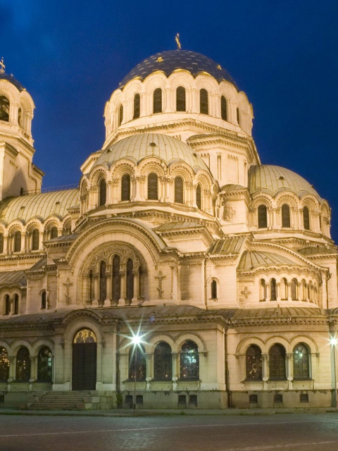 Das Alexander Nevsky Cathedral, Sofia, Bulgaria Wallpaper 480x640