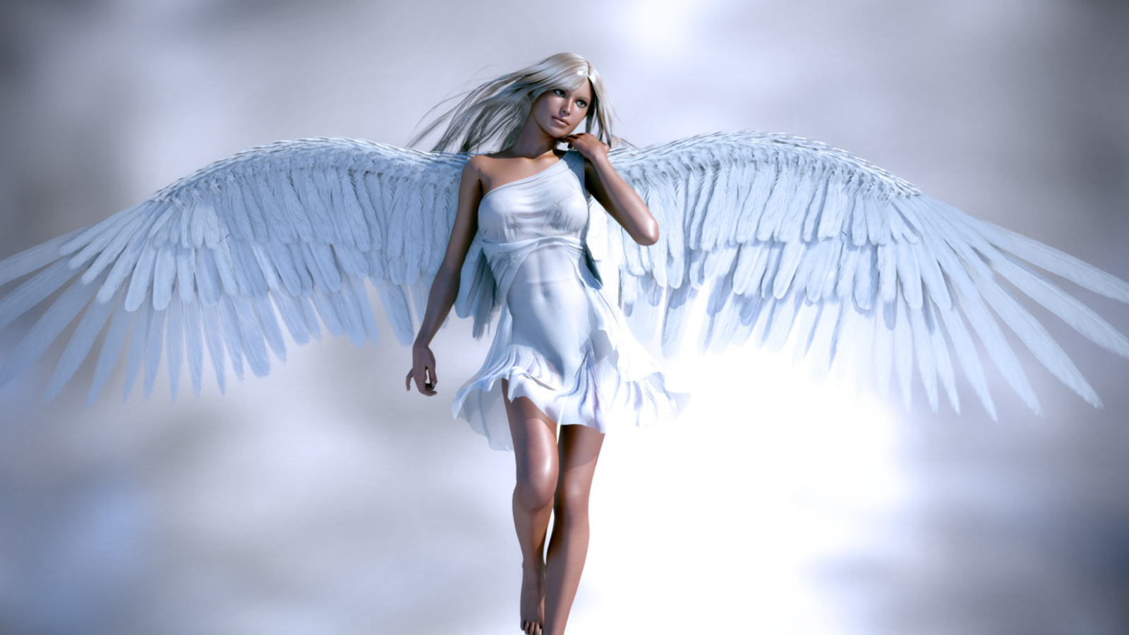 Angel 3D wallpaper 1600x900