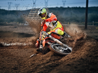 Fondo de pantalla Moto Race 320x240