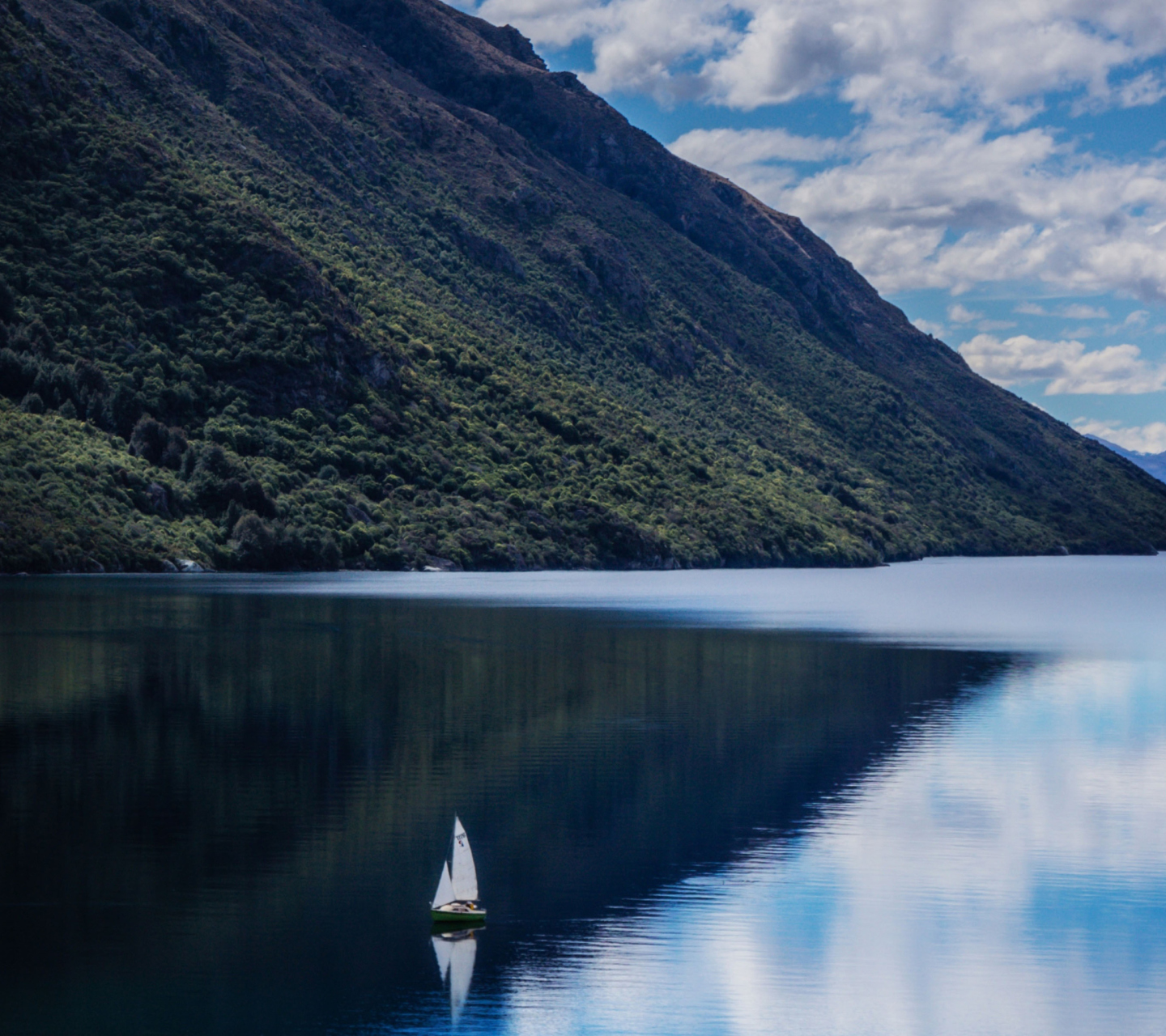 Mountain Lake And Boat screenshot #1 1440x1280