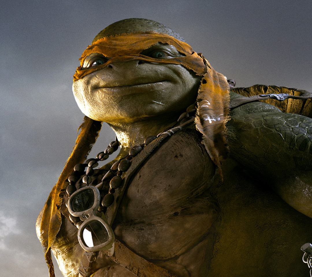 Fondo de pantalla Tmnt 2014 Michelangelo 1080x960