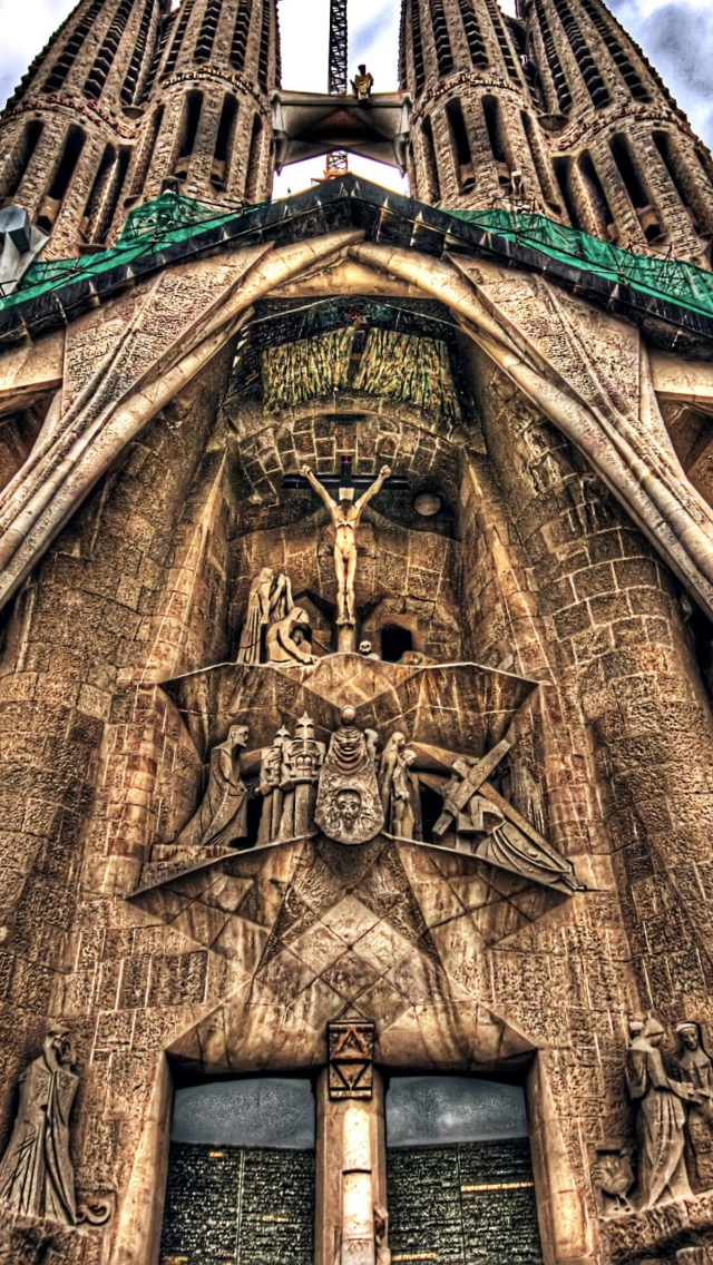 Das Barcelona Sagrada Familia Wallpaper 640x1136