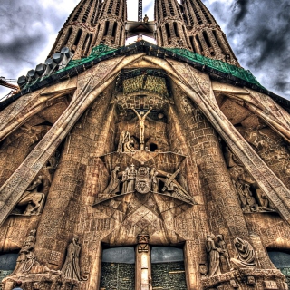 Barcelona Sagrada Familia papel de parede para celular para iPad 3