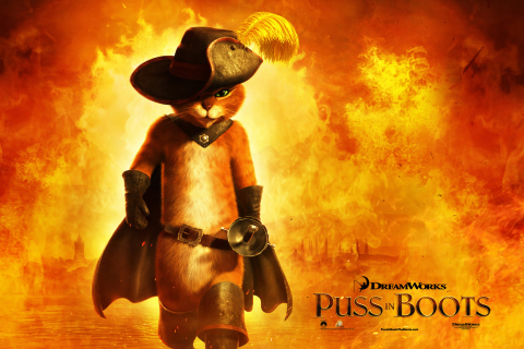 Обои Puss In Boots 480x320
