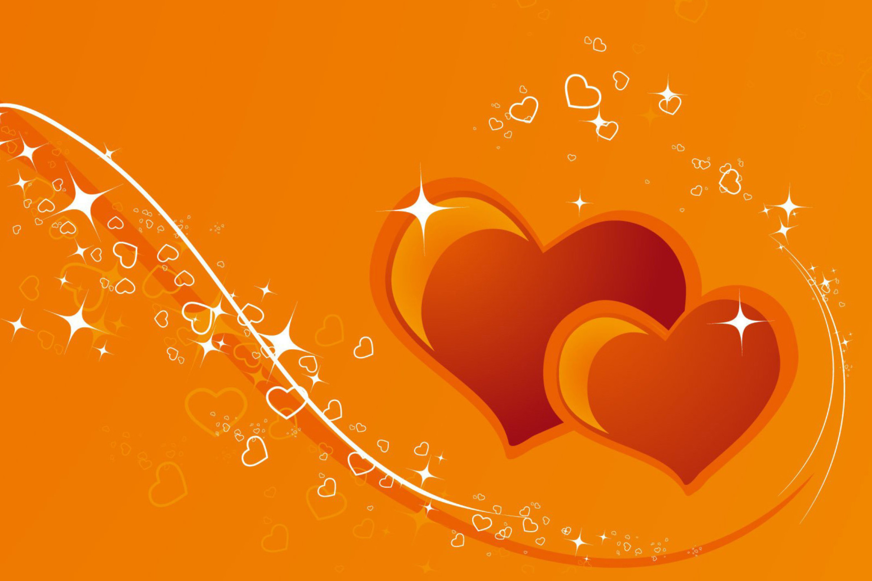 Sfondi Orange Hearts 2880x1920