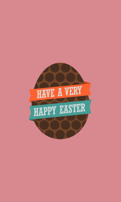 Das Very Happy Easter Egg Wallpaper 240x400
