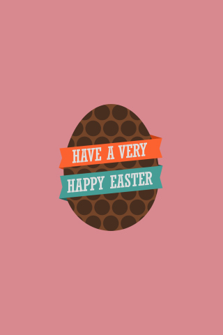 Das Very Happy Easter Egg Wallpaper 320x480