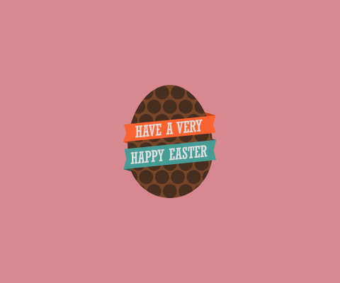 Das Very Happy Easter Egg Wallpaper 480x400