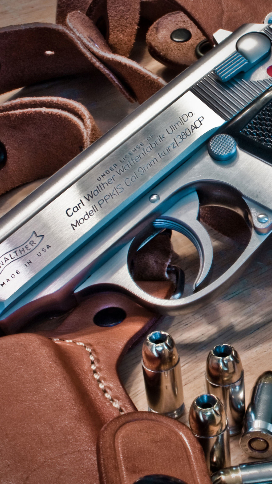 Walther Pistol 9mm wallpaper 1080x1920