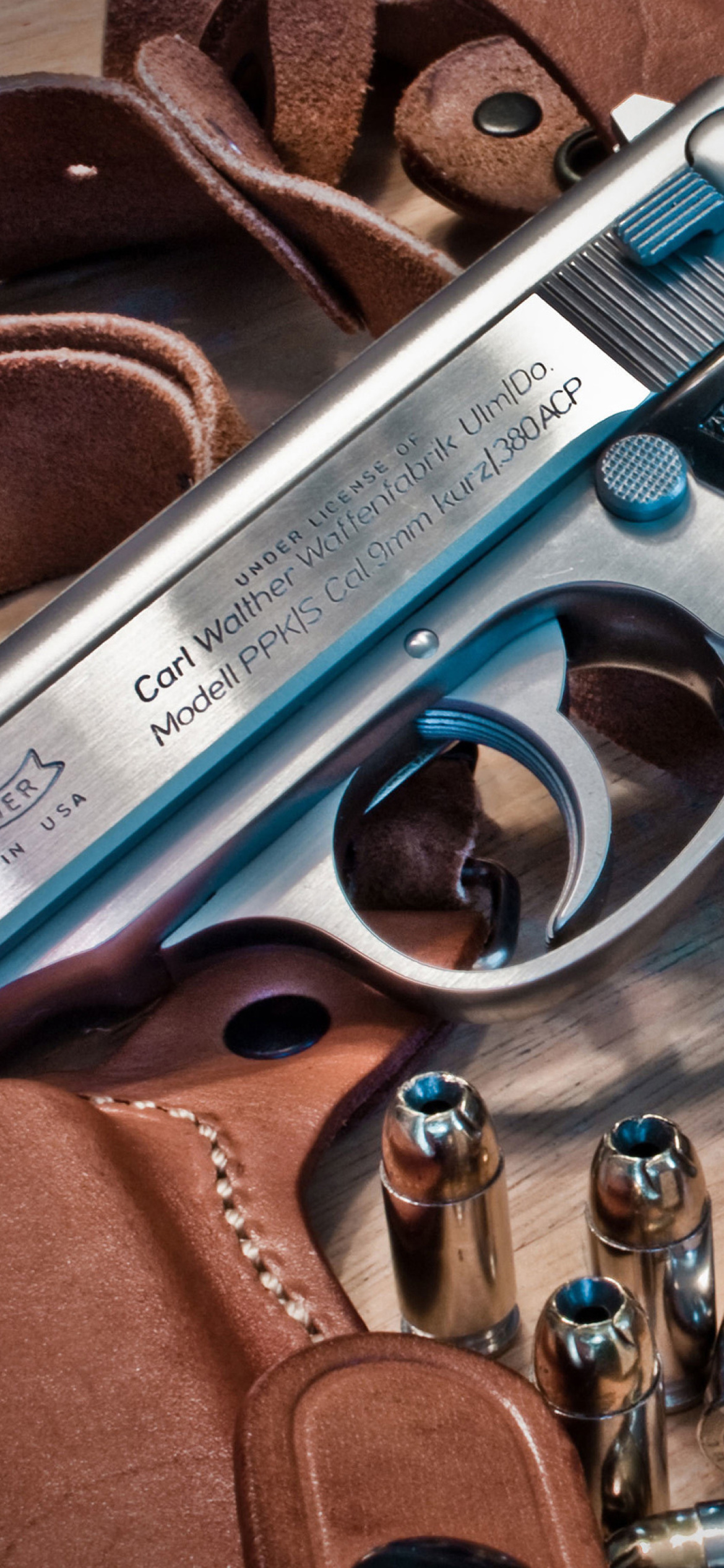 Walther Pistol 9mm wallpaper 1170x2532