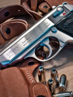 Walther Pistol 9mm wallpaper 240x320