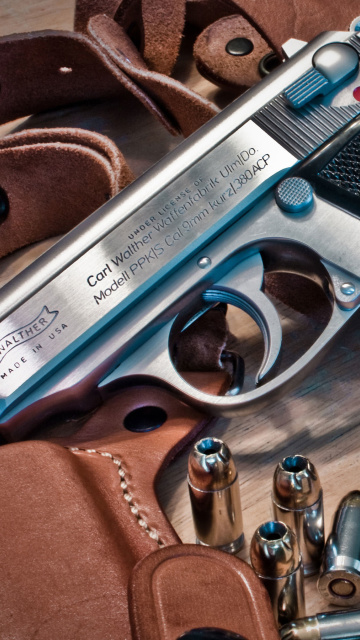 Fondo de pantalla Walther Pistol 9mm 360x640