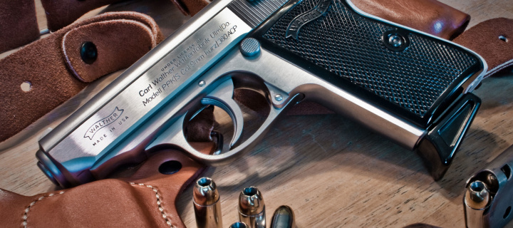 Das Walther Pistol 9mm Wallpaper 720x320