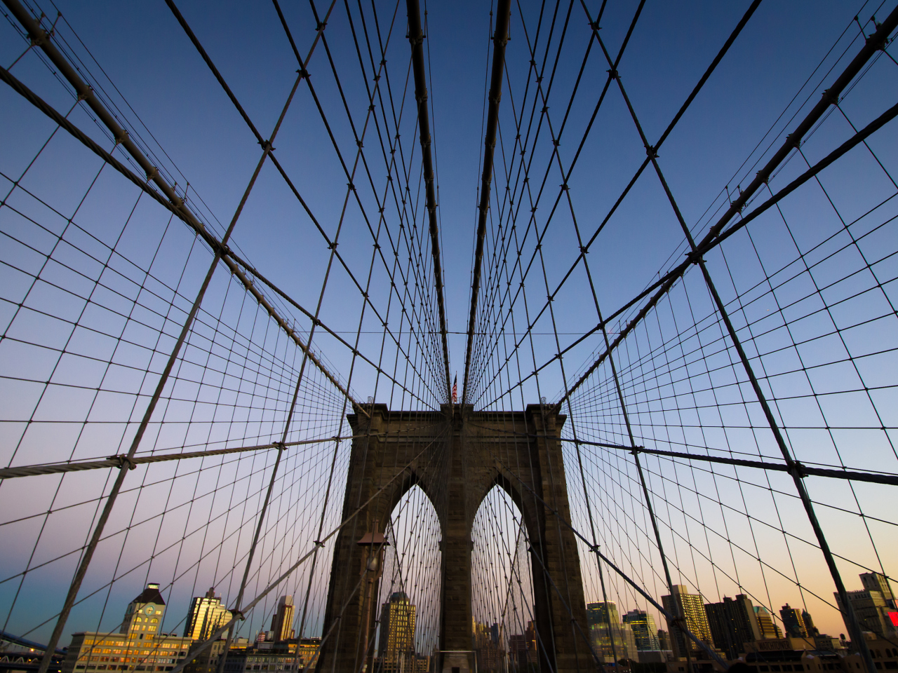 New York, Brooklyn Bridge wallpaper 1280x960