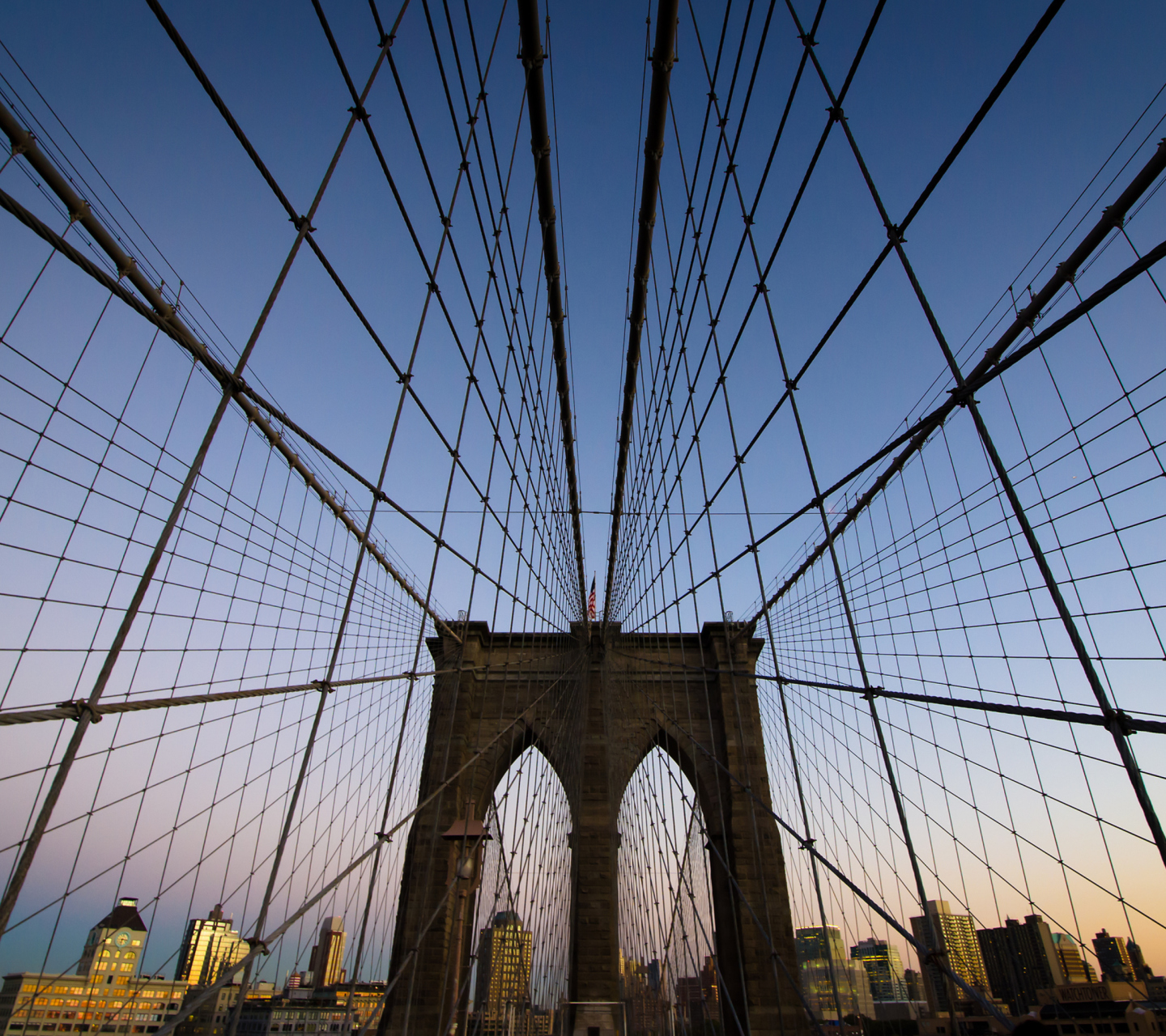 New York, Brooklyn Bridge wallpaper 1440x1280