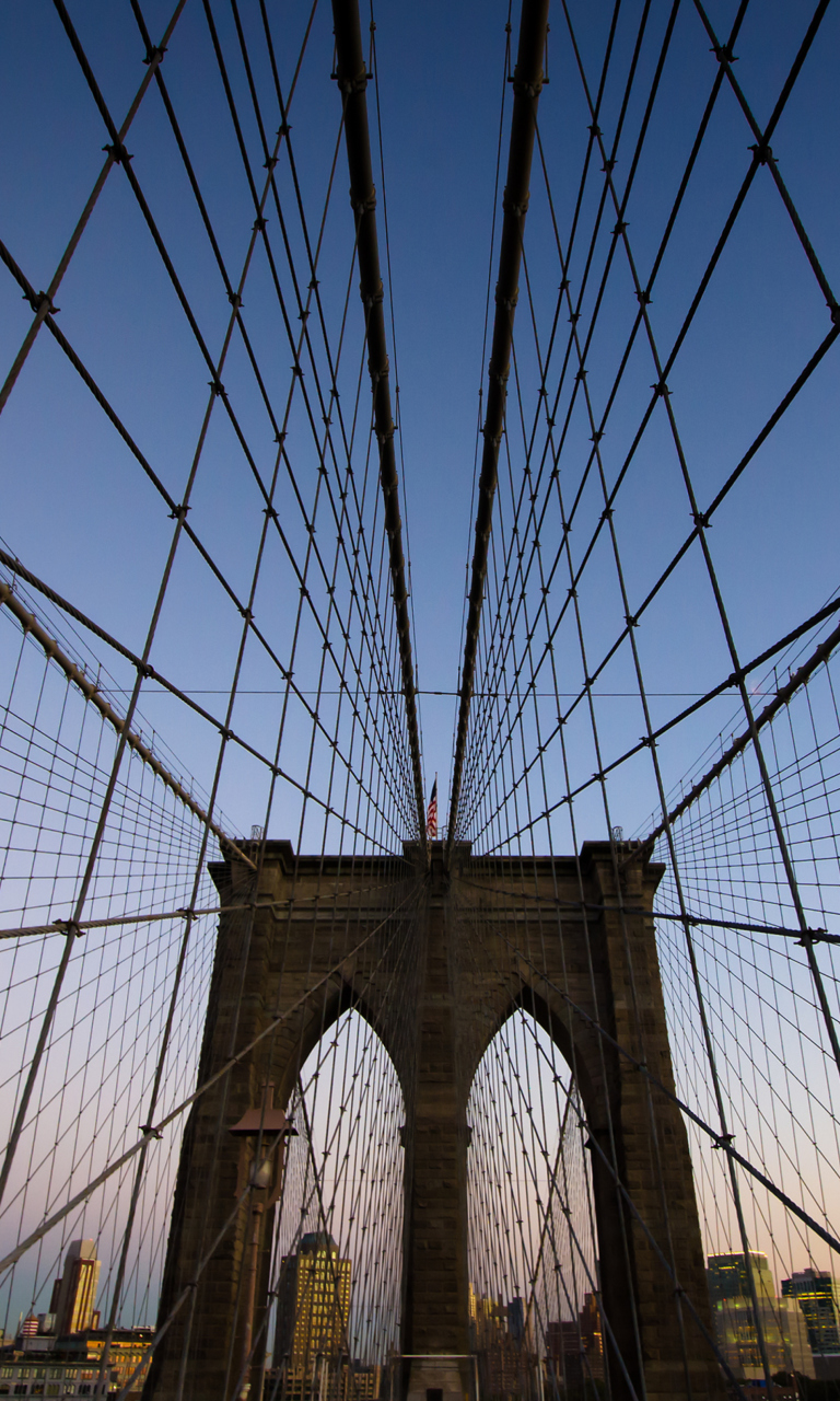 Das New York, Brooklyn Bridge Wallpaper 768x1280