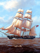 Das John Steven Dews Marine Painting Wallpaper 132x176