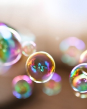 Обои Colorful Bubbles 176x220