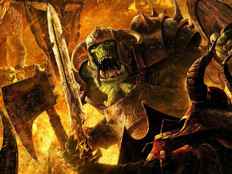 Das Orc Greenskin Wallpaper 800x600