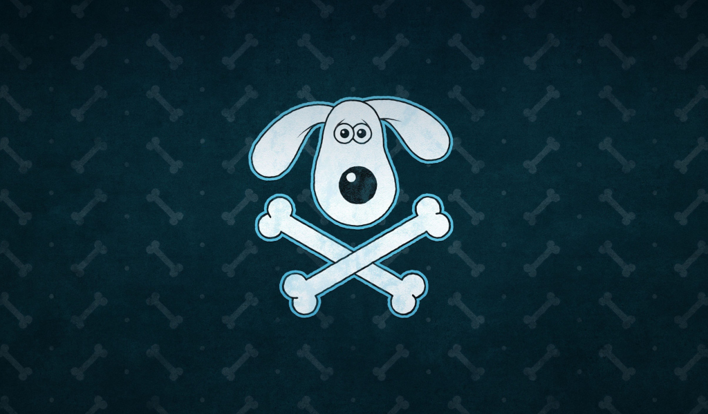 Funny Dog Sign wallpaper 1024x600