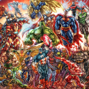 DC Universe and Marvel Comics wallpaper 128x128
