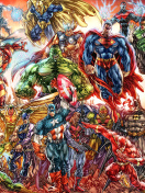 Das DC Universe and Marvel Comics Wallpaper 132x176