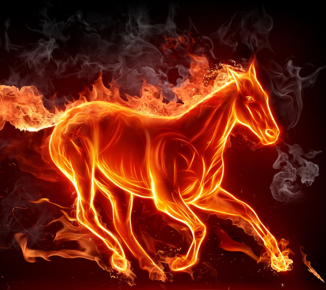Fondo de pantalla Fire Horse 1080x960