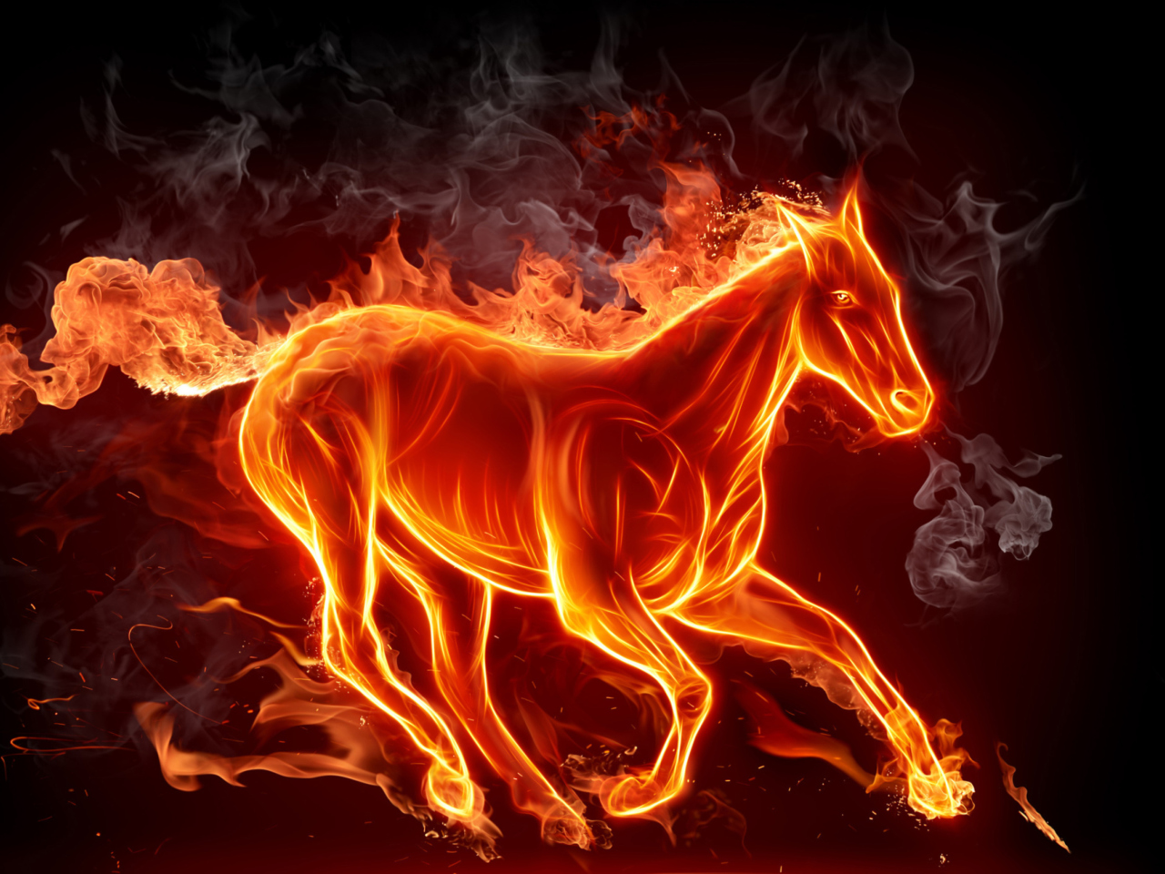Das Fire Horse Wallpaper 1280x960