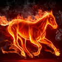 Das Fire Horse Wallpaper 128x128