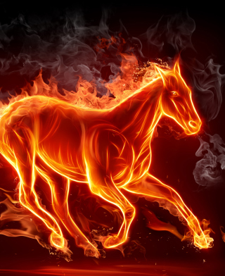 Fire Horse - Obrázkek zdarma pro 176x220