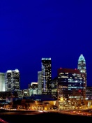 Fondo de pantalla Charlotte Skyline in North Carolina 132x176