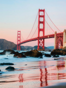 Das Golden Gate Bridge In San Francisco Wallpaper 132x176