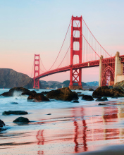 Das Golden Gate Bridge In San Francisco Wallpaper 176x220