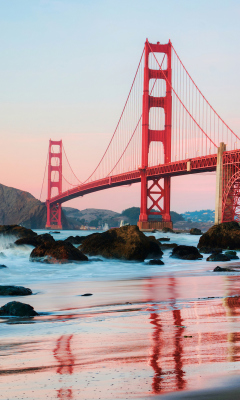 Golden Gate Bridge In San Francisco wallpaper 240x400