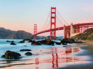 Обои Golden Gate Bridge In San Francisco 320x240