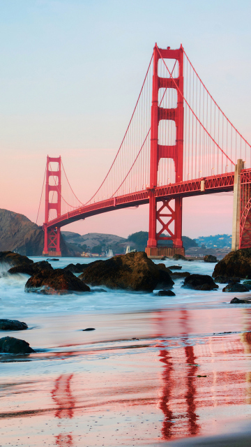 Das Golden Gate Bridge In San Francisco Wallpaper 360x640