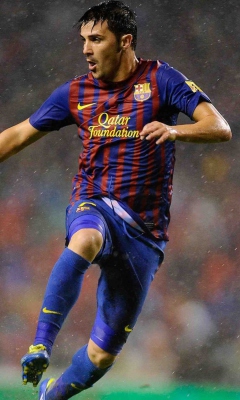 David Villa FC Barcelona screenshot #1 240x400