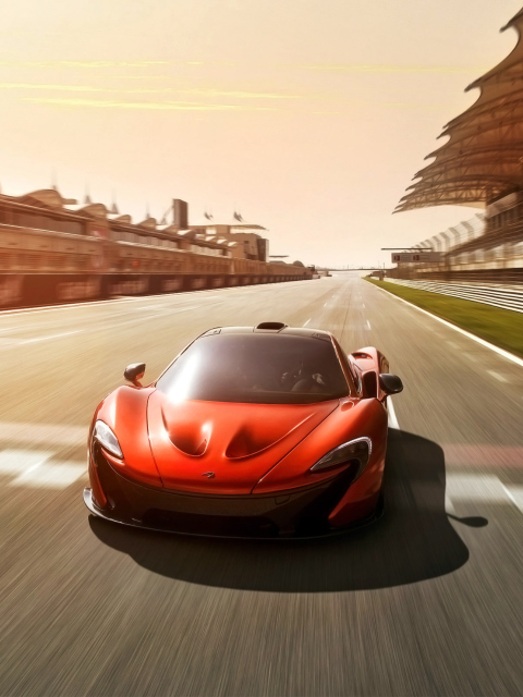 McLaren P1 Concept wallpaper 480x640