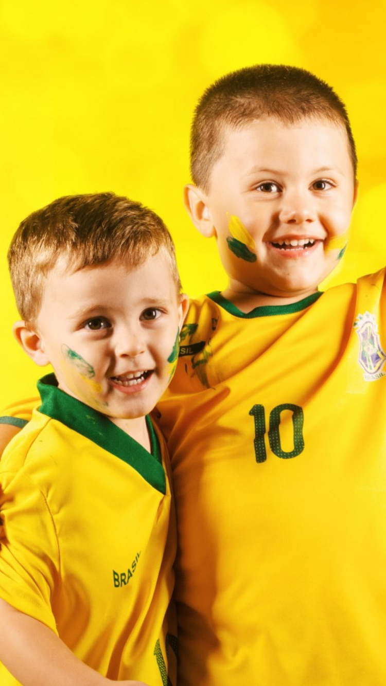 Brasil FIFA Football Fans wallpaper 750x1334