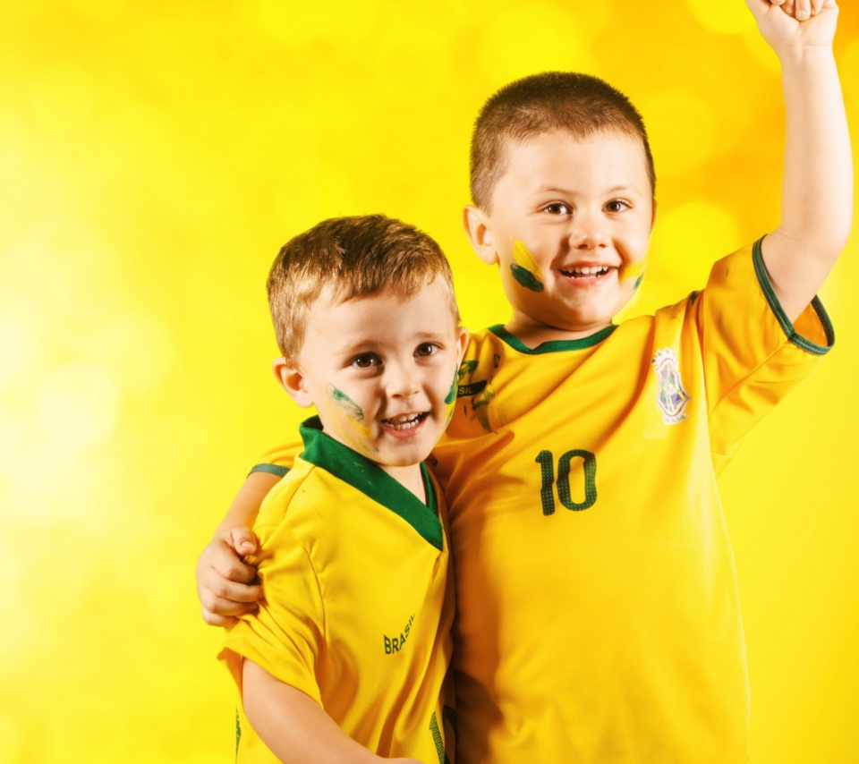 Das Brasil FIFA Football Fans Wallpaper 960x854