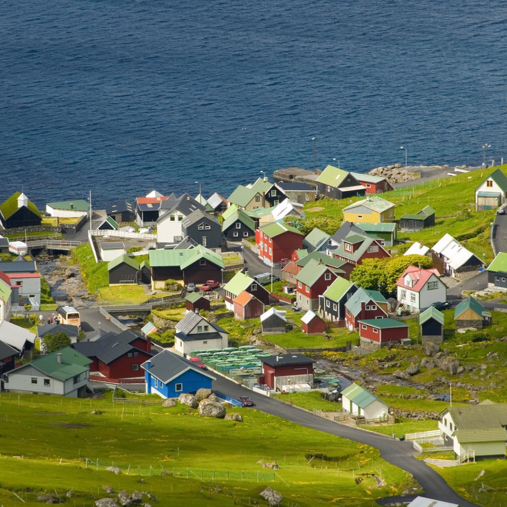 Sfondi Funningsfjordur Faroe Islands 1024x1024