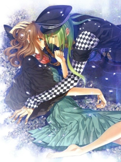 Das Anime Love Wallpaper 240x320