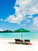 Fondo de pantalla Tropical Paradise White Beach 132x176