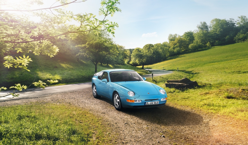 Blue Porsche 968 screenshot #1 1024x600
